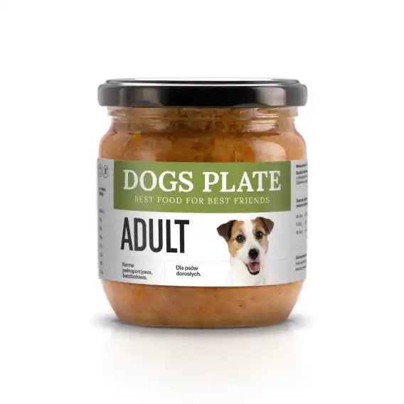 Dogs Plate Adult - Gotowana karma z indykiem i wołowiną 360g Zamów dziś